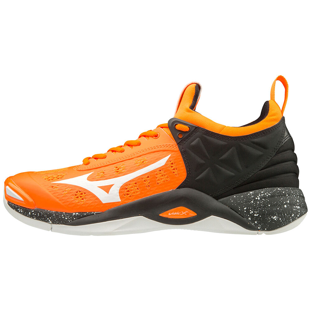 Mizuno WAVE MOMENTUM Férfi Röplabda Cipő Narancssárga/Fehér/Fekete XHV703645